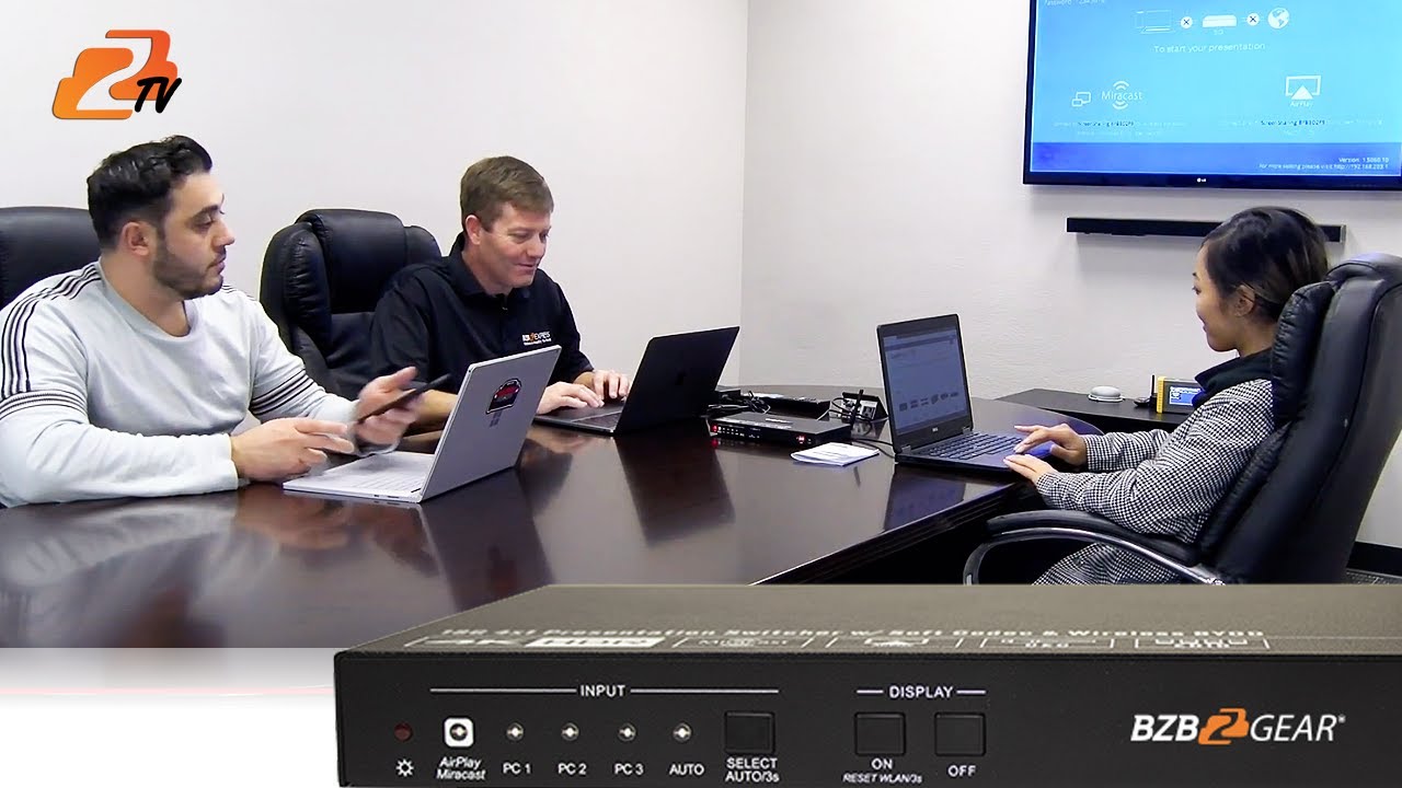 How To Connect A Wireless Presentation System In Less Than 5 Minutes | BZBGEAR BG-PS41-BYOD-4K