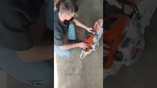 Краткая инструкция по запуску бензореза STIHL TS800 #прокатмегаИнструкция