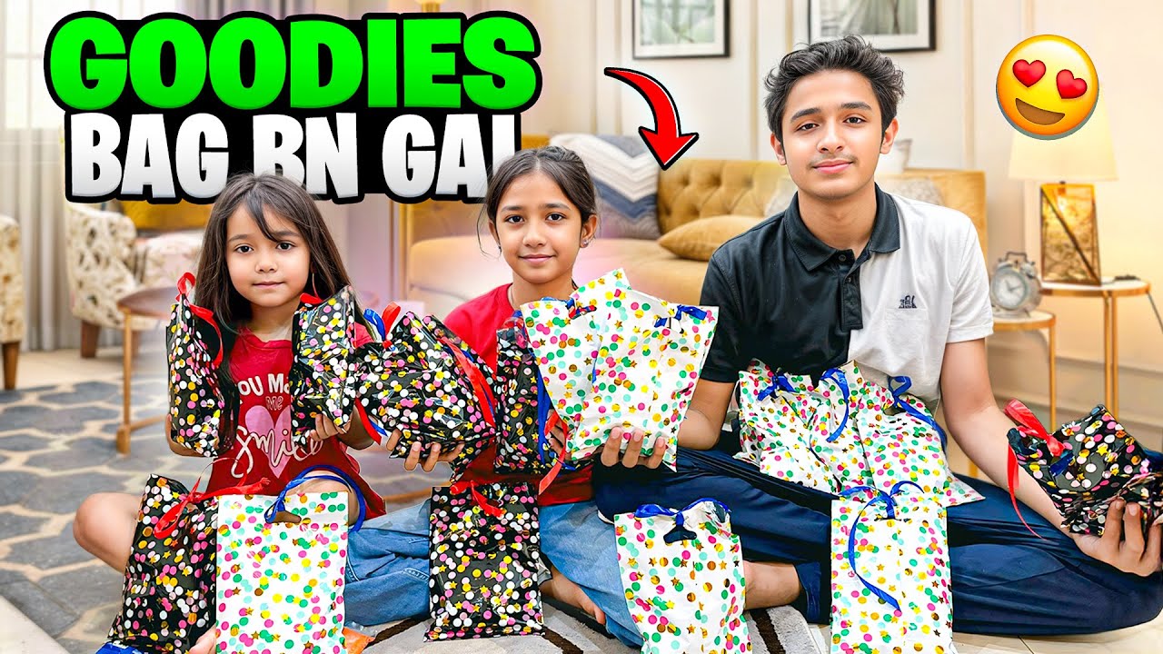 Goodies bag ban gai | 1st time Tayaba salon sy ready hogi | Sitara yaseen 