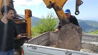 Jcb 4cx Kepçe |Kova çatladı, dar kovayı taktık |Backhoe bucket cracked, we put the narrow bucket on