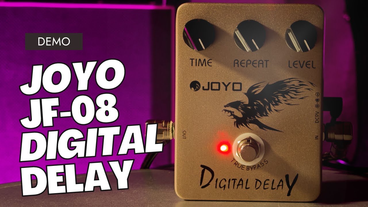 Joyo JF-08 Digital Delay gitar-effekt-pedal demo