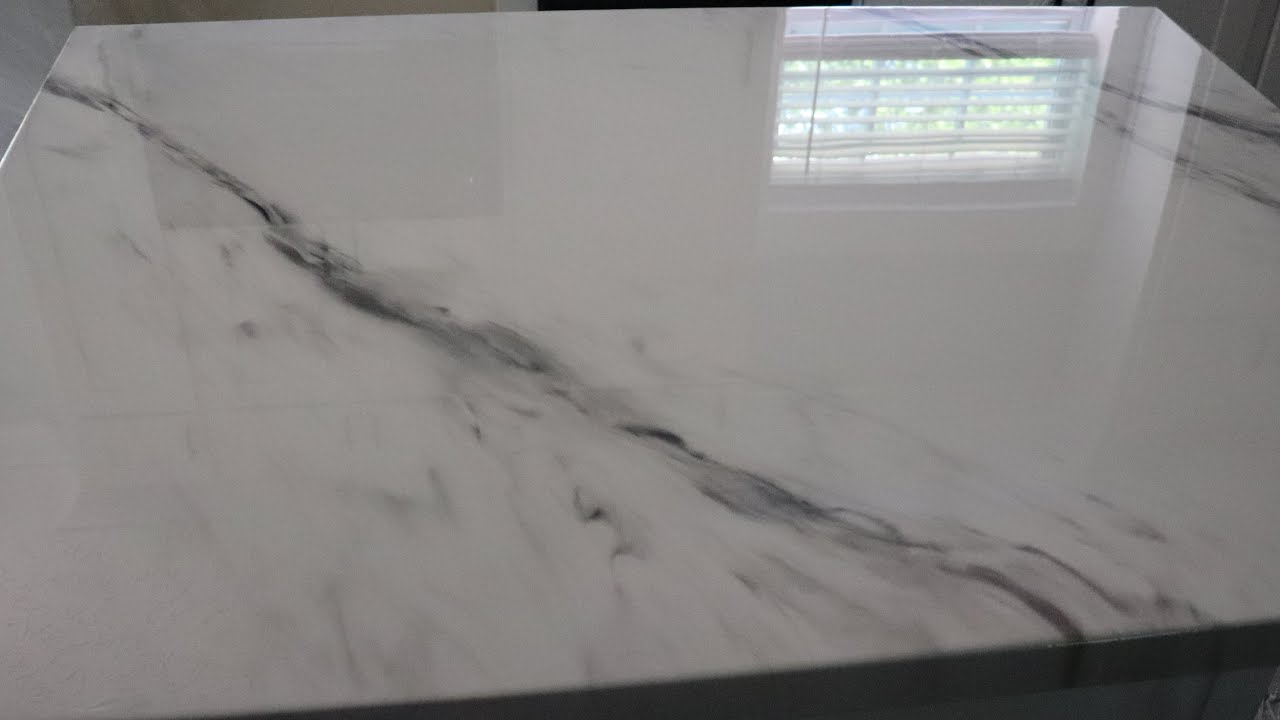 DIY Stone Coat Countertops Epoxy Resin Transformation Marble Look ...