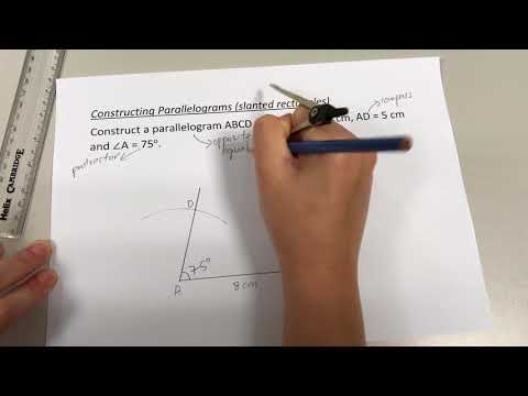 Video: How To Draw A Parallelogram