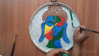 Reuse old dosathava/ buddhapaniting/craft with waste materials/diy home decor