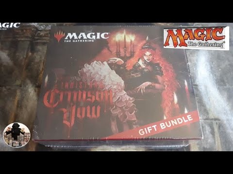 Unboxing Gift Bundle Innistrad Crimson Vow, Magic The Gathering cards