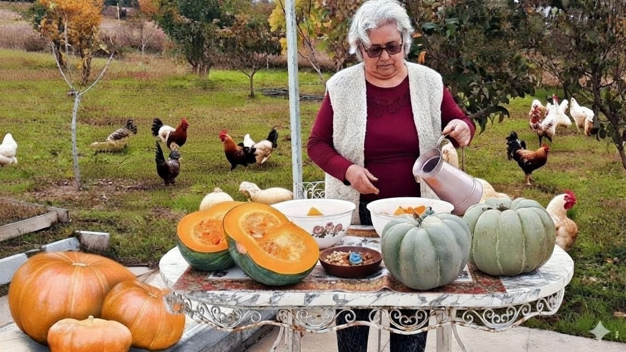 Тыквенный десерт моей мамы 🎃 В сопровождении живописных пейзажей природы