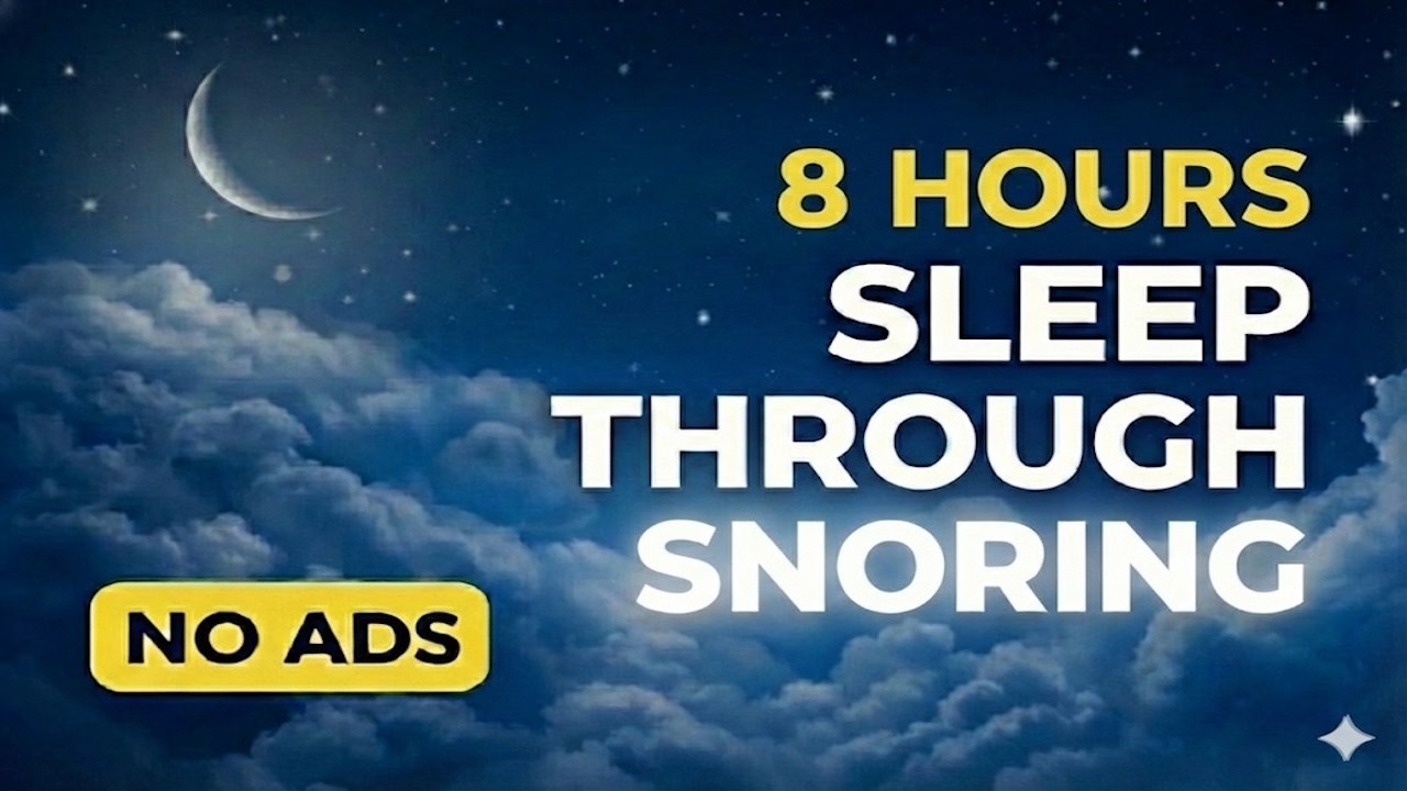 Brown Noise to Sleep Through Snoring (8 Hours, No Ads) | Steady Brown Noise for Loud Snoring