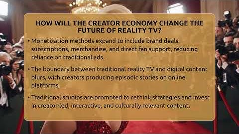 How Will The Creator Economy Change The Future Of Reality TV? - The Reality Radar