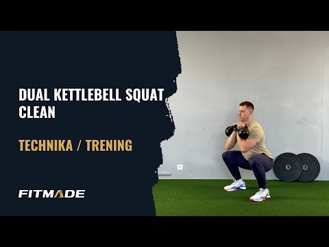 Dual kettlebell squat clean - Ćwiczenie / Prawidłowa Technika 