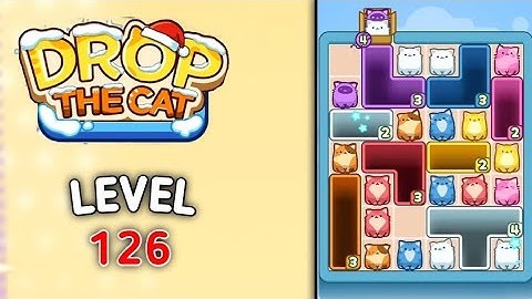 Drop the cat level 126 walkthrough solution gameplay