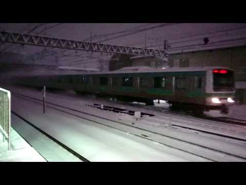 【雪煙】JR常磐線(常磐快速線) JR E231系0番台 回送電車 馬橋駅 通過 [JR E231-0 series passing (JR Joban Line)]
