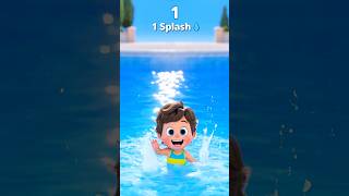 Pool Counting Song 💦| Learn Numbers 1–4 for Kids | #kidslearning #kidseducation #preschoollearning