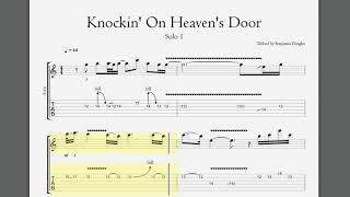 Knockin' On Heaven's Door - Solo 1 I GuitarTrack Standard Tuning 64bpm (Official Tempo)