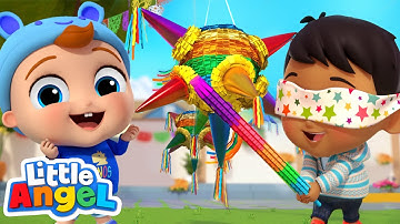 Pinata Song! | Little Angel Kids Songs & Nursery Rhymes