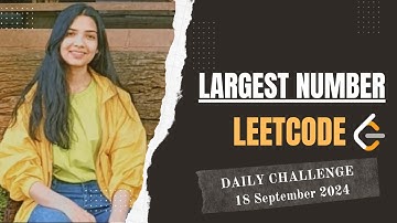 179. Largest Number | Leetcode Daily (POTD) 18 Sep 2024 | Medium | Java | Hindi | Sorting