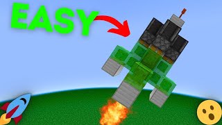 Working Rocket In Minecraft😮| Tutorial for (Java, P.E)