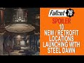 Fallout 76 SPOILER...10 NEW or Retrofit locations coming with Steel Dawn.