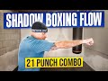 Shadow boxing flow combo workout