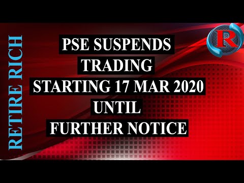 PSE suspends trading starting 17 March 2020 until further notice