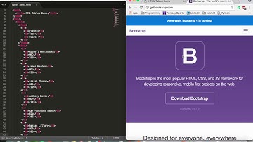 HTML Tables Tutorial: Bootstrap (Part 1/3)