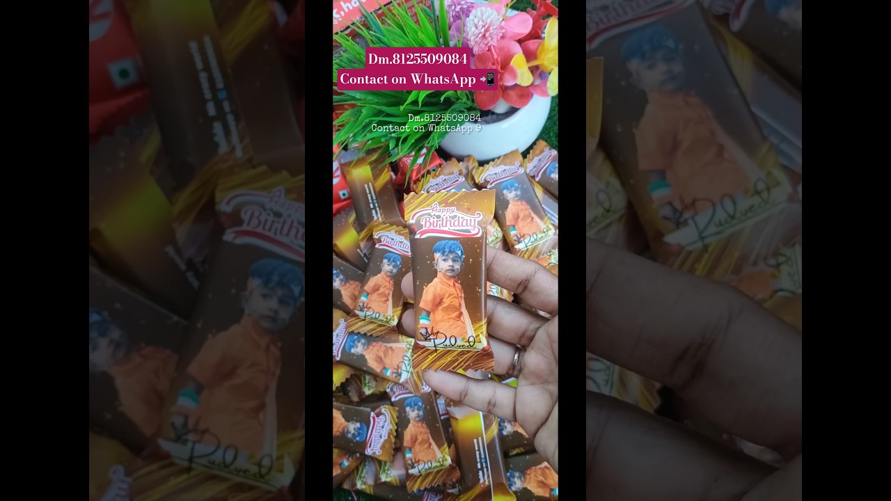 customised photo chocolate 🍫