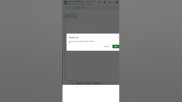 Delete Multiple Sheets in Google Sheets
