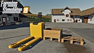 NEW MODS! A Driveable Pallet Fork Truck! Yes! (17 Mods) | Farming Simulator 19