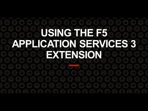 F5 Application Services3拡張機能の使用