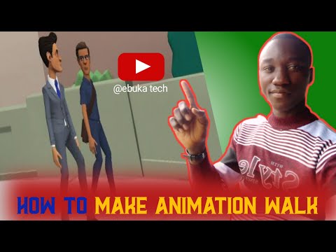 How to make your 3d cartoon animation walk by using plotagon