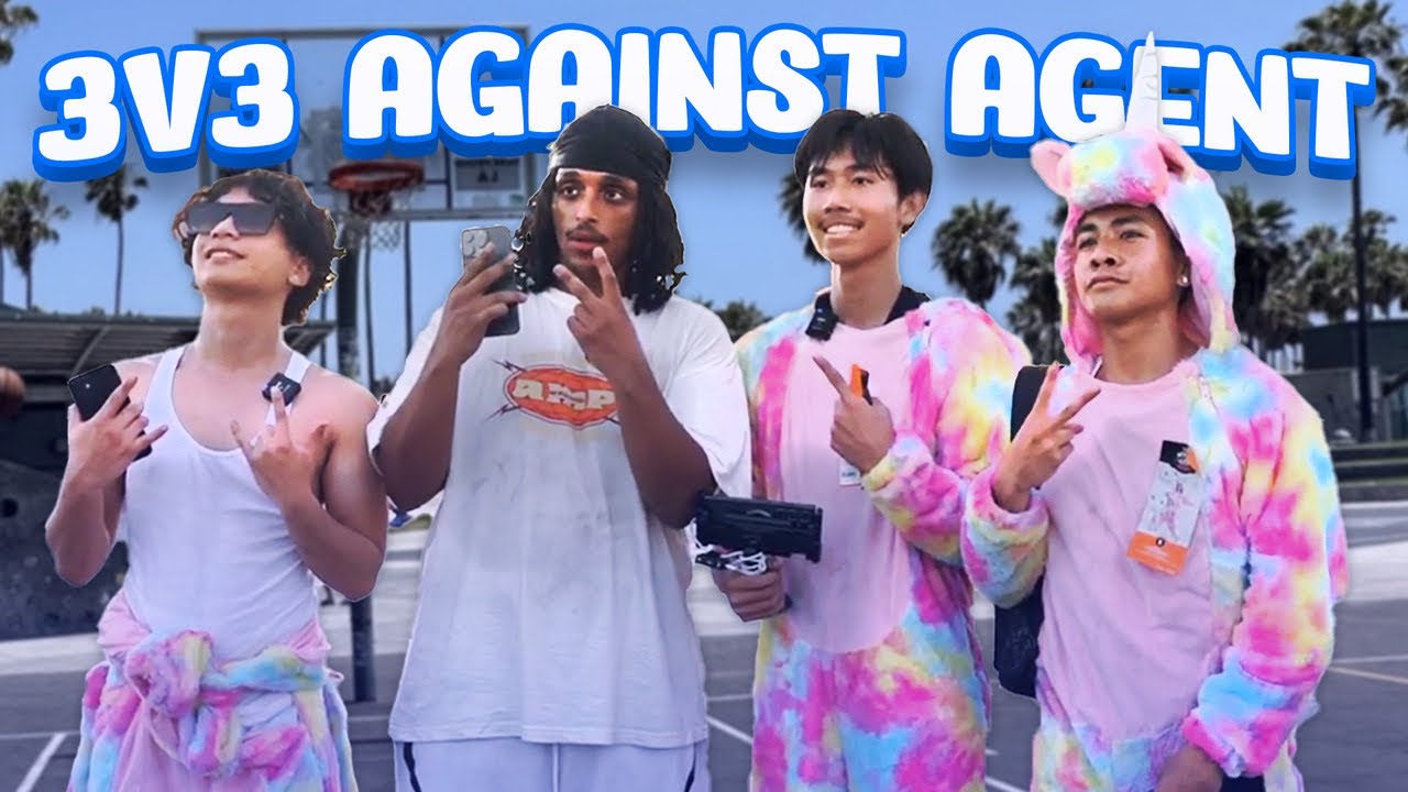 WE PULLED UP ON AGENT00 FOR 3V3 BASKETBALL