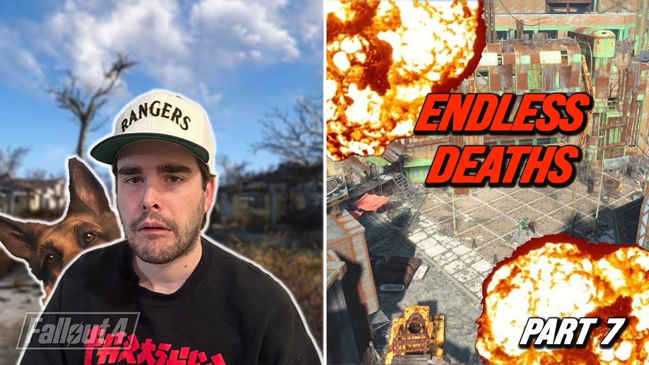 Fallout 4 Part 7: REGRET Leaving Sanctuary-DIAMOND CITY ROAD NIGHTMARE! Fallout 4 First Time Part 7