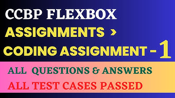 Assignments | Coding Assignment 1 | FLEXBOX | NxtWave | CCBP 4.0