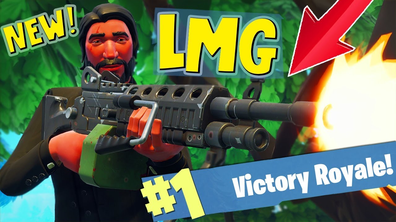 new light machine gun solo win fortnite battle royale - machine guns in fortnite