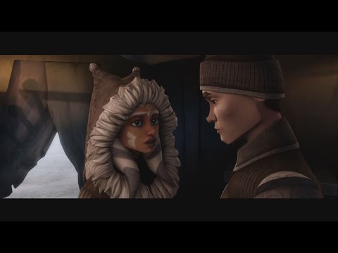 Star Wars: The Clone Wars - Ahsoka Tano &amp; Lux Bonteri kiss [1080p]