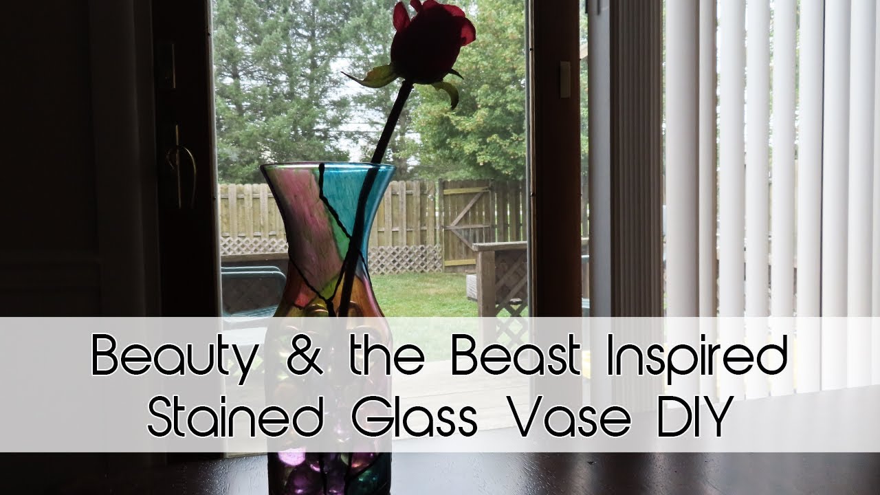 Beauty & the Beast Inspired Stained Glass Vase DIY