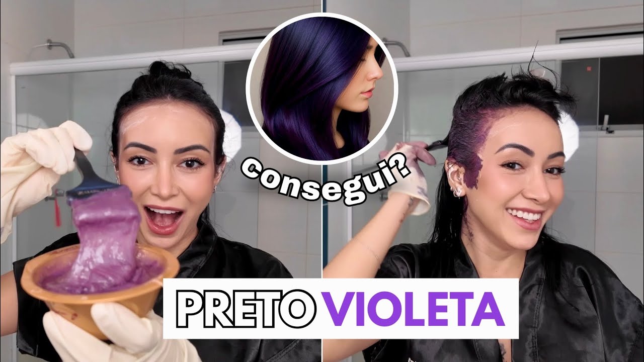 Tentando chegar no PRETO VIOLETA sozinha em casa - DEU CERTO?