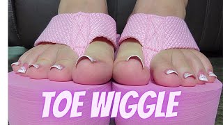 French Pedi Toe Wiggling Wedge Flip Flops