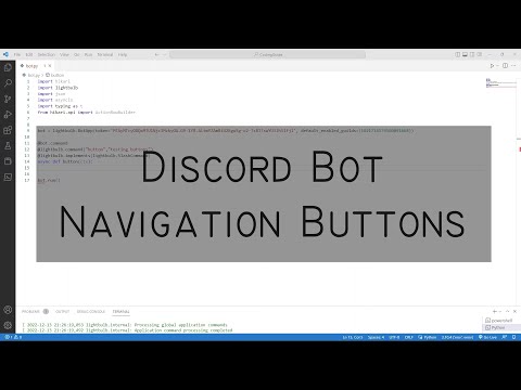 Code Your Discord Bot (Hikari) - Navigation Buttons