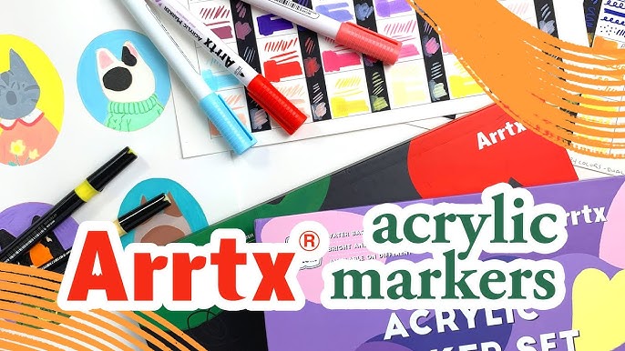 Painting with Acrylic Markers 🌟🌟Arrtx Acrylic Markers Review 