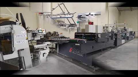 PPCTS DGM Smartfold 1100SL ULTRA XL folder gluer with Prefeed and Impack Virtuo autopacker