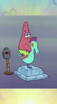 Patrick naik kuda kudaan kuda laut , spongebob