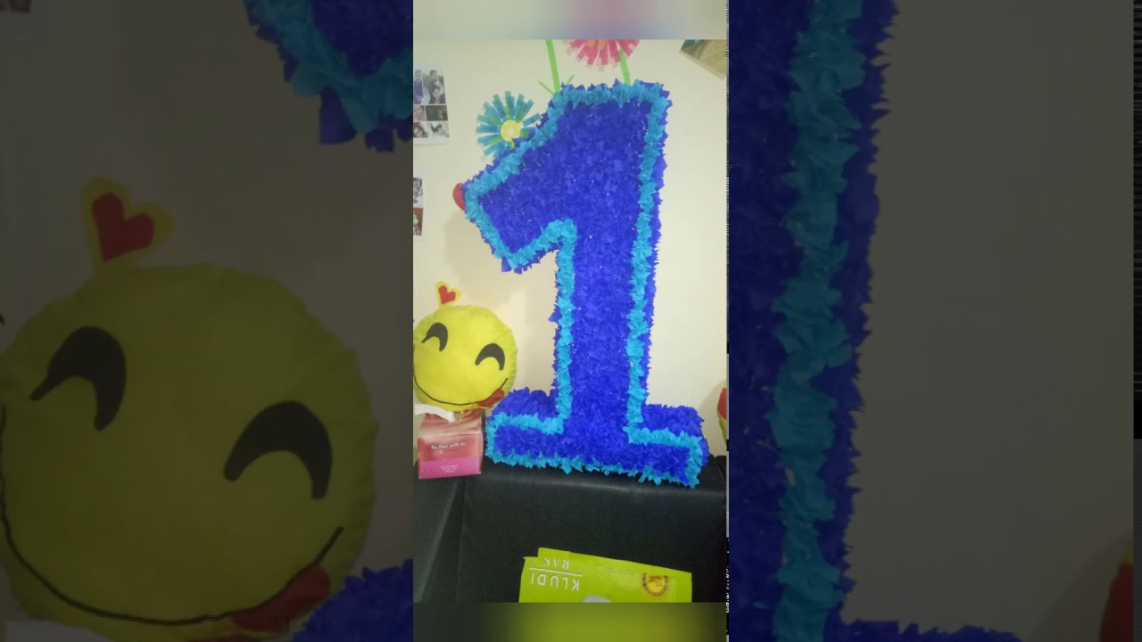 1 number decoration idea YouTube