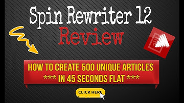 Spin Rewriter 12 Review - Spin Rewriter Demo | Watch Spin Rewriter 12 In Action #spinrewriter12