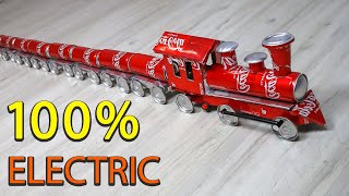 Mega project: the longest train made of aluminum cans