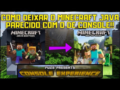 ESSE MOD DEIXA O MINECRAFT JAVA PARECIDO COM O CONSOLE!! // Console experience Mod