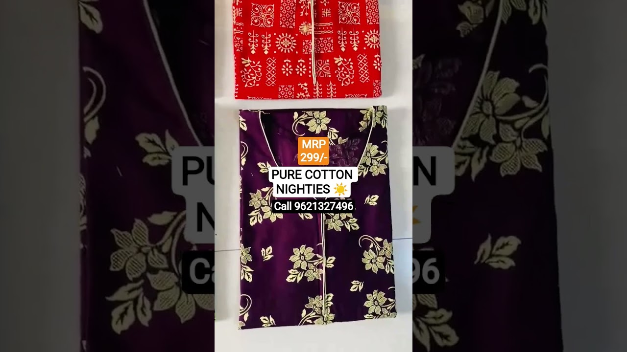 Chain design nighty | cotton nighty chain | cotton nighty | pct nighty retail 