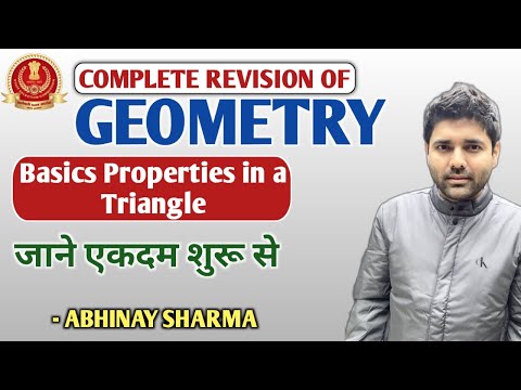 Basics Properties of Triangle - day 2 - geometry || QOD || By Abhinay Sharma (Abhinay Maths)