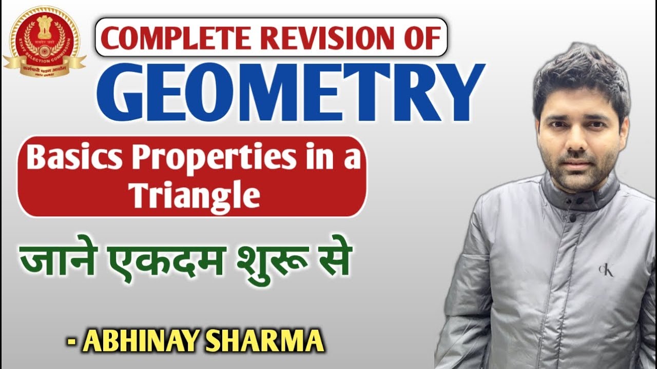 Basics Properties of Triangle - day 2 - geometry || QOD || By Abhinay Sharma (Abhinay Maths)