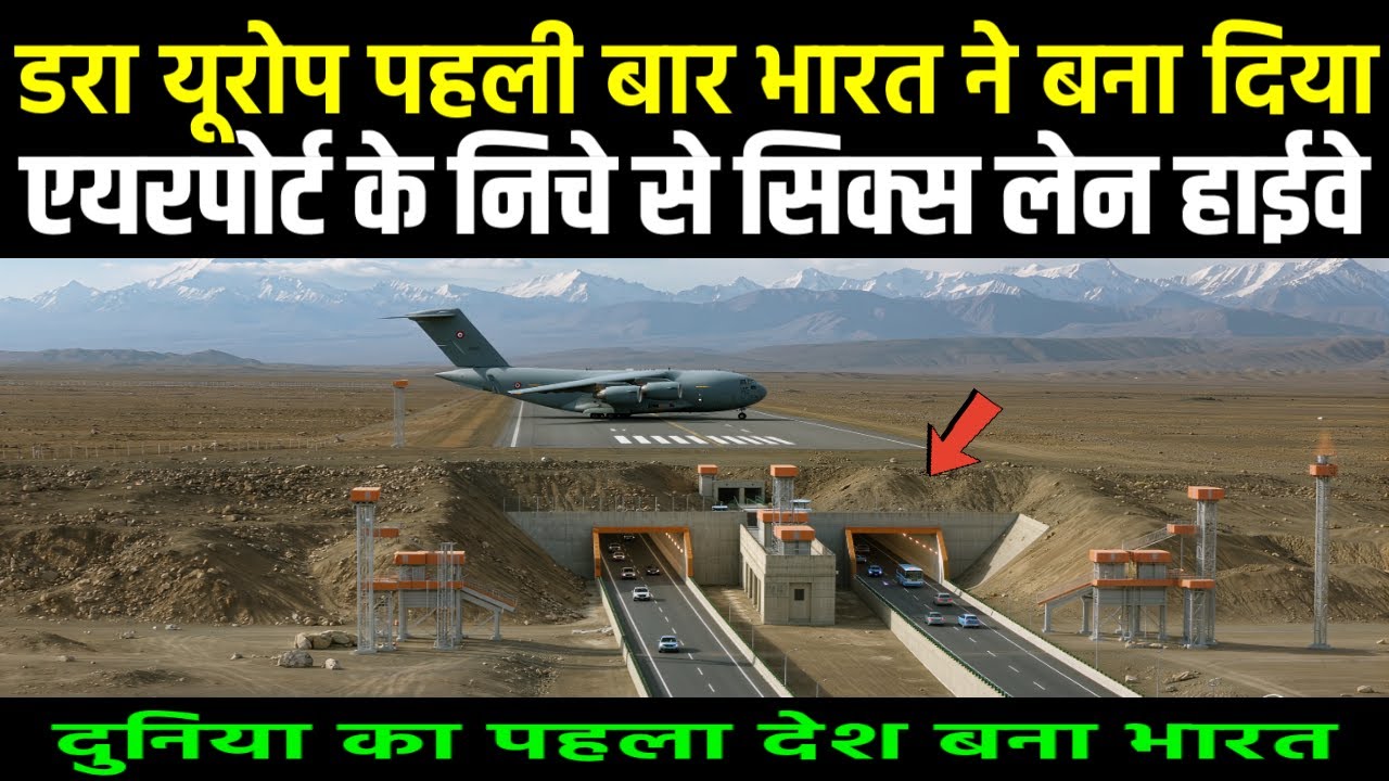 दुनिया का पहला देश बना भारत एयरपोर्ट के निचे से सिक्स लेन हाईवे | Ankit Awasthi Sir