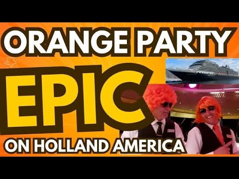 Join Us On The Zaandam | The Most EPIC Orange Party At Sea!